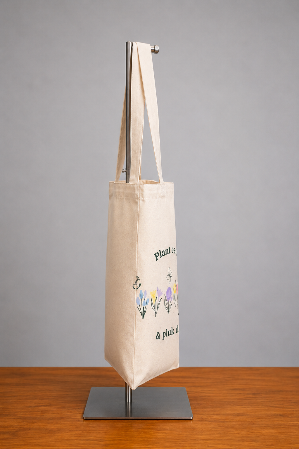 Canvas tas – Plant een bol &amp; pluk de dag