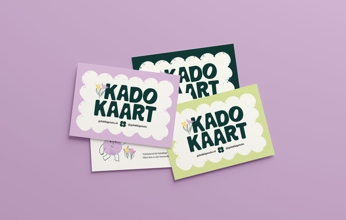 Cadeau bon voor een gelukkige tuin