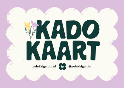Cadeau bon voor een gelukkige tuin